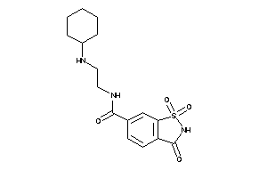 N-[2-(cyclohexylamino)ethyl]-1,1,3-triketo-1,2-benzothiazole-6-carboxamide