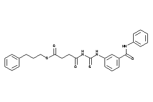 4-keto-4-[[3-(phenylcarbamoyl)phenyl]thiocarbamoylamino]butyric Acid 3-phenylpropyl Ester