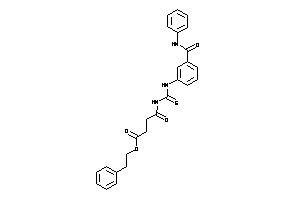 Image of 4-keto-4-[[3-(phenylcarbamoyl)phenyl]thiocarbamoylamino]butyric Acid Phenethyl Ester