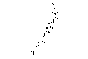 Image of 5-keto-5-[[3-(phenylcarbamoyl)phenyl]thiocarbamoylamino]valeric Acid 3-phenylpropyl Ester