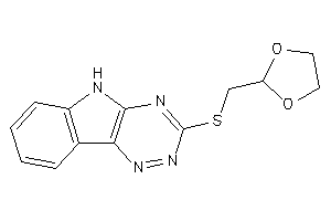 3-(1,3-dioxolan-2-ylmethylthio)-5H-[1,2,4]triazino[5,6-b]indole