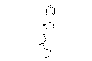 2-[[5-(4-pyridyl)-4H-1,2,4-triazol-3-yl]thio]-1-pyrrolidino-ethanone