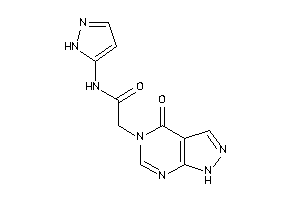 2-(4-keto-1H-pyrazolo[3,4-d]pyrimidin-5-yl)-N-(1H-pyrazol-5-yl)acetamide