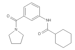 N-[3-(pyrrolidine-1-carbonyl)phenyl]cyclohexanecarboxamide