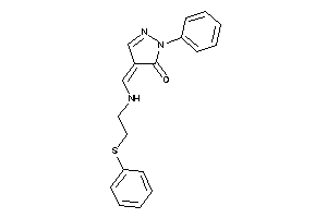 2-phenyl-4-[[2-(phenylthio)ethylamino]methylene]-2-pyrazolin-3-one