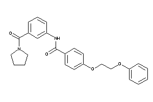 Image of 4-(2-phenoxyethoxy)-N-[3-(pyrrolidine-1-carbonyl)phenyl]benzamide