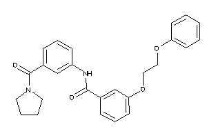 Image of 3-(2-phenoxyethoxy)-N-[3-(pyrrolidine-1-carbonyl)phenyl]benzamide