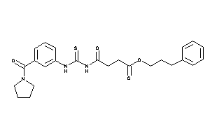 4-keto-4-[[3-(pyrrolidine-1-carbonyl)phenyl]thiocarbamoylamino]butyric Acid 3-phenylpropyl Ester