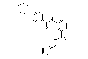 N-benzyl-3-[(4-phenylbenzoyl)amino]benzamide