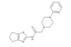 Image of N-(5,6-dihydro-4H-cyclopenta[d]thiazol-2-yl)-2-[4-(2-pyridyl)piperazino]acetamide