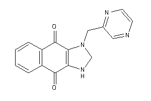 1-(pyrazin-2-ylmethyl)-2,3-dihydrobenzo[f]benzimidazole-4,9-quinone
