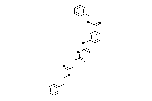 4-[[3-(benzylcarbamoyl)phenyl]thiocarbamoylamino]-4-keto-butyric Acid Phenethyl Ester
