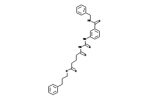 5-[[3-(benzylcarbamoyl)phenyl]thiocarbamoylamino]-5-keto-valeric Acid 3-phenylpropyl Ester