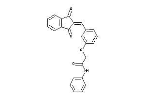 2-[3-[(1,3-diketoindan-2-ylidene)methyl]phenoxy]-N-phenyl-acetamide