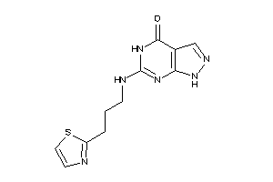 6-(3-thiazol-2-ylpropylamino)-1,5-dihydropyrazolo[3,4-d]pyrimidin-4-one