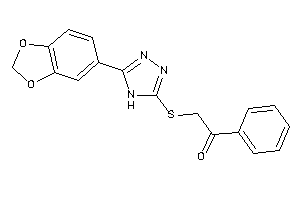 2-[[5-(1,3-benzodioxol-5-yl)-4H-1,2,4-triazol-3-yl]thio]-1-phenyl-ethanone