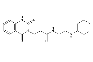 N-[2-(cyclohexylamino)ethyl]-3-(4-keto-2-thioxo-1H-quinazolin-3-yl)propionamide