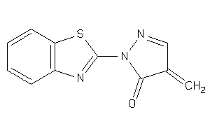 Image of 2-(1,3-benzothiazol-2-yl)-4-methylene-2-pyrazolin-3-one