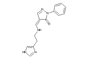 Image of 4-[[2-(1H-imidazol-4-yl)ethylamino]methylene]-2-phenyl-2-pyrazolin-3-one