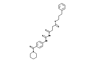 Image of 4-keto-4-[[4-(piperidine-1-carbonyl)phenyl]thiocarbamoylamino]butyric Acid 3-phenylpropyl Ester