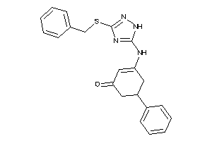 3-[[3-(benzylthio)-1H-1,2,4-triazol-5-yl]amino]-5-phenyl-cyclohex-2-en-1-one