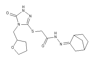 2-[[5-keto-4-(tetrahydrofurfuryl)-1H-1,2,4-triazol-3-yl]thio]-N-(norbornan-2-ylideneamino)acetamide