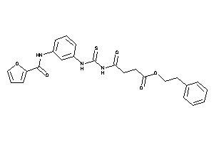 4-[[3-(2-furoylamino)phenyl]thiocarbamoylamino]-4-keto-butyric Acid Phenethyl Ester