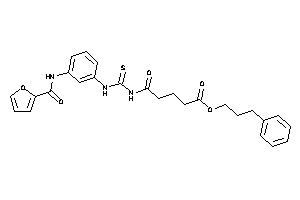 Image of 5-[[3-(2-furoylamino)phenyl]thiocarbamoylamino]-5-keto-valeric Acid 3-phenylpropyl Ester