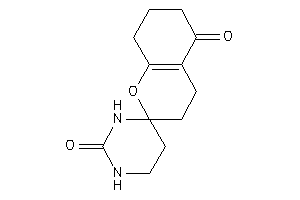 Spiro[4,6,7,8-tetrahydro-3H-chromene-2,4'-hexahydropyrimidine]-2',5-quinone