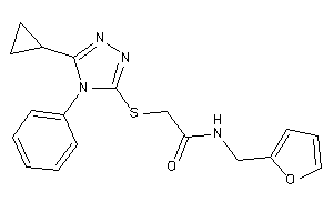 Image of 2-[(5-cyclopropyl-4-phenyl-1,2,4-triazol-3-yl)thio]-N-(2-furfuryl)acetamide