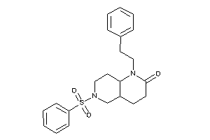 6-besyl-1-phenethyl-4,4a,5,7,8,8a-hexahydro-3H-1,6-naphthyridin-2-one
