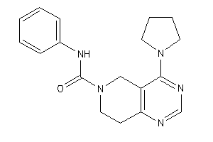 N-phenyl-4-pyrrolidino-7,8-dihydro-5H-pyrido[4,3-d]pyrimidine-6-carboxamide