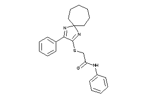 N-phenyl-2-[(3-phenyl-1,4-diazaspiro[4.6]undeca-1,3-dien-2-yl)thio]acetamide