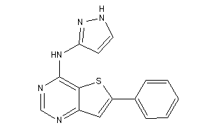 Image of (6-phenylthieno[3,2-d]pyrimidin-4-yl)-(1H-pyrazol-3-yl)amine