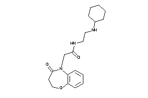Image of N-[2-(cyclohexylamino)ethyl]-2-(4-keto-2,3-dihydro-1,5-benzoxazepin-5-yl)acetamide