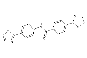 Image of 4-(1,3-dithiolan-2-yl)-N-(4-thiazol-2-ylphenyl)benzamide