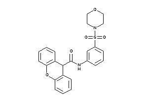 Image of N-(3-morpholinosulfonylphenyl)-9H-xanthene-9-carboxamide
