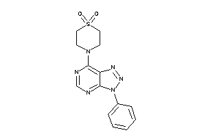 4-(3-phenyltriazolo[4,5-d]pyrimidin-7-yl)-1,4-thiazinane 1,1-dioxide