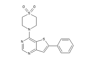4-(6-phenylthieno[3,2-d]pyrimidin-4-yl)-1,4-thiazinane 1,1-dioxide