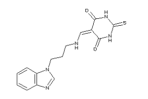 5-[[3-(benzimidazol-1-yl)propylamino]methylene]-2-thioxo-hexahydropyrimidine-4,6-quinone
