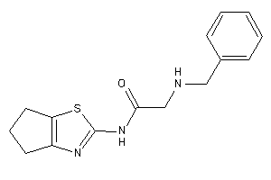 2-(benzylamino)-N-(5,6-dihydro-4H-cyclopenta[d]thiazol-2-yl)acetamide