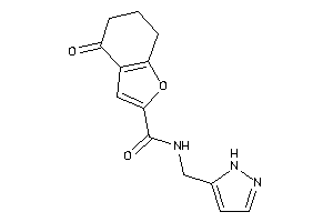 Image of 4-keto-N-(1H-pyrazol-5-ylmethyl)-6,7-dihydro-5H-benzofuran-2-carboxamide