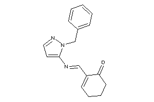 2-[(2-benzylpyrazol-3-yl)iminomethyl]cyclohex-2-en-1-one