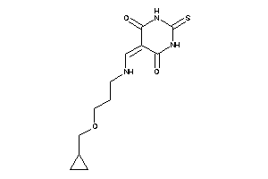 5-[[3-(cyclopropylmethoxy)propylamino]methylene]-2-thioxo-hexahydropyrimidine-4,6-quinone