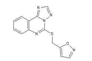 Image of 5-[([1,2,4]triazolo[1,5-c]quinazolin-5-ylthio)methyl]isoxazole
