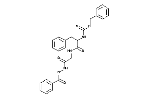 Image of Benzoic Acid [[2-[[2-(benzyloxycarbonylamino)-3-phenyl-propanoyl]amino]acetyl]amino] Ester