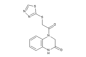 4-[2-(1,3,4-thiadiazol-2-ylthio)acetyl]-1,3-dihydroquinoxalin-2-one