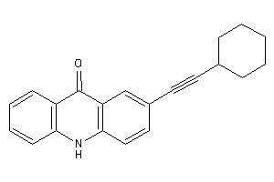 Image of 2-(2-cyclohexylethynyl)-10H-acridin-9-one