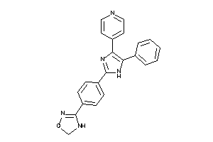Image of 3-[4-[5-phenyl-4-(4-pyridyl)-1H-imidazol-2-yl]phenyl]-4,5-dihydro-1,2,4-oxadiazole