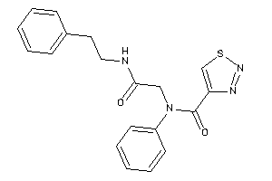 N-[2-keto-2-(phenethylamino)ethyl]-N-phenyl-thiadiazole-4-carboxamide